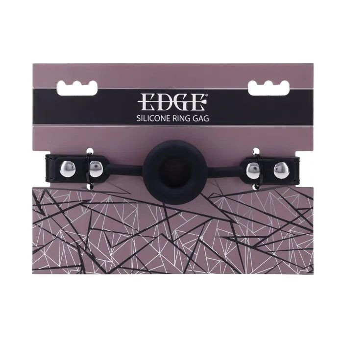 EDGE Silicone Ring Gag Black Mouth Restraint