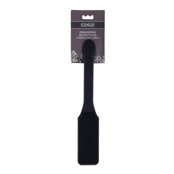 Edge Pins and Needles Silicone Paddle Black With Insertable Handle