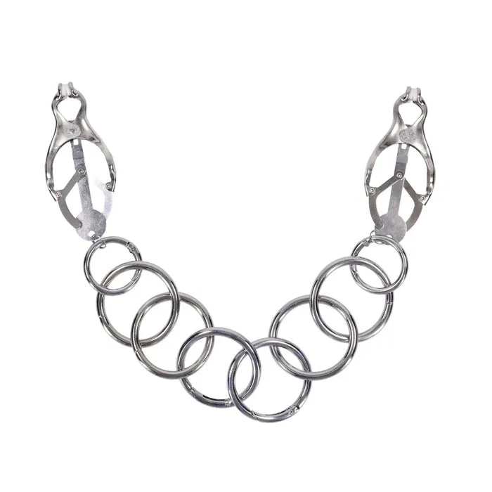 Edge Tuggable Clover Clamps Metal Nipple Restraints