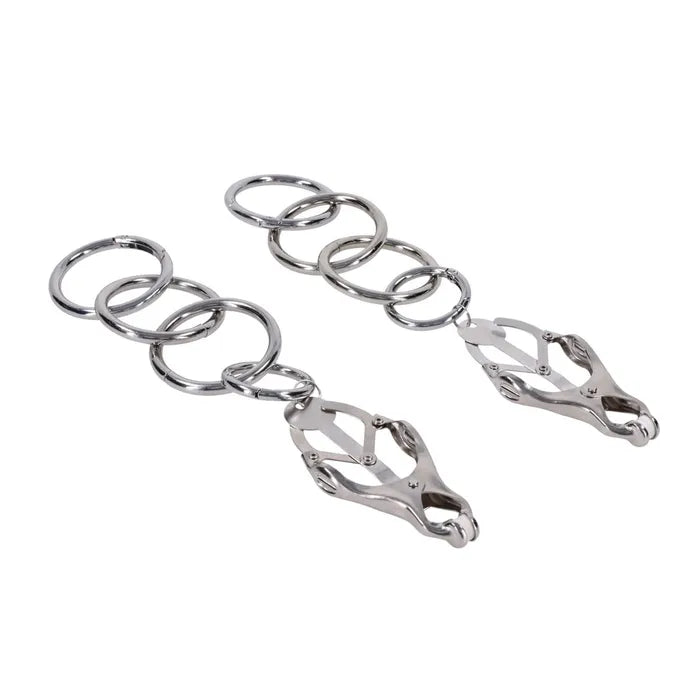 Edge Tuggable Clover Clamps Metal Nipple Restraints