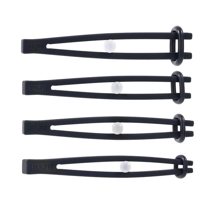 Edge Silicone Pinching Rods Black Nipple Restraints for Sensual Play