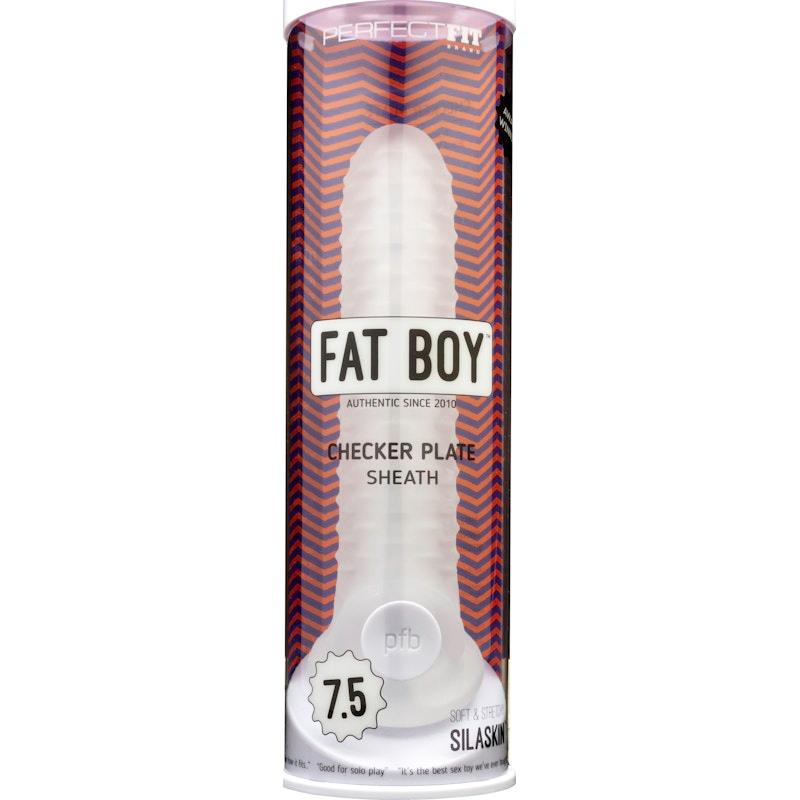 Fat Boy Checker Plate Sheath 7.5in - Adult Toys