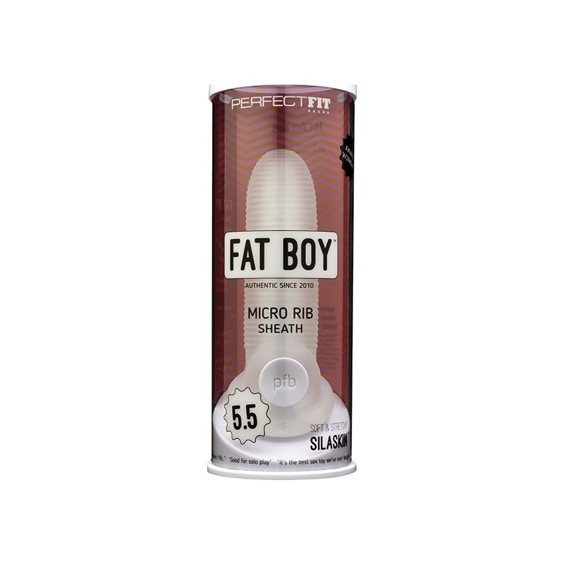Fat Boy Micro Rib Sheath 5.5in - Adult Toys