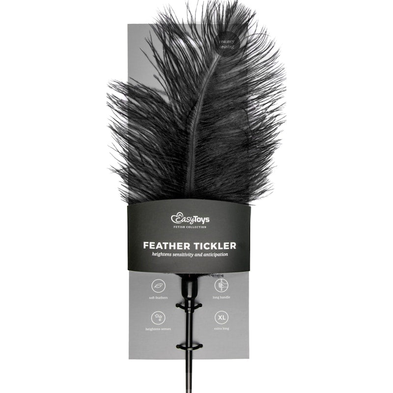 Fetish Collection Black Feather Tickler – Intimate BDSM Tease Toy - Adult Toys