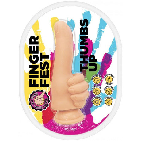 Finger Fest Dildo Thumbs Up Flesh - Adult Toys - Naughty by Nature Adult Store