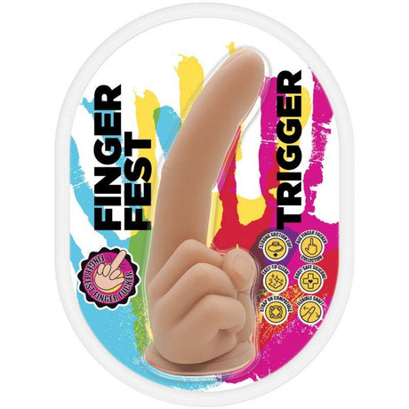 Finger Fest Dildo Trigger Flesh - Adult Toys - Naughty by Nature Adult Store