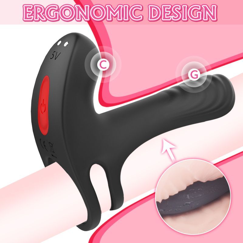Frank Remote Control Vibrating Penis Shaft and Clit Stim Enhancer - Adult Toys