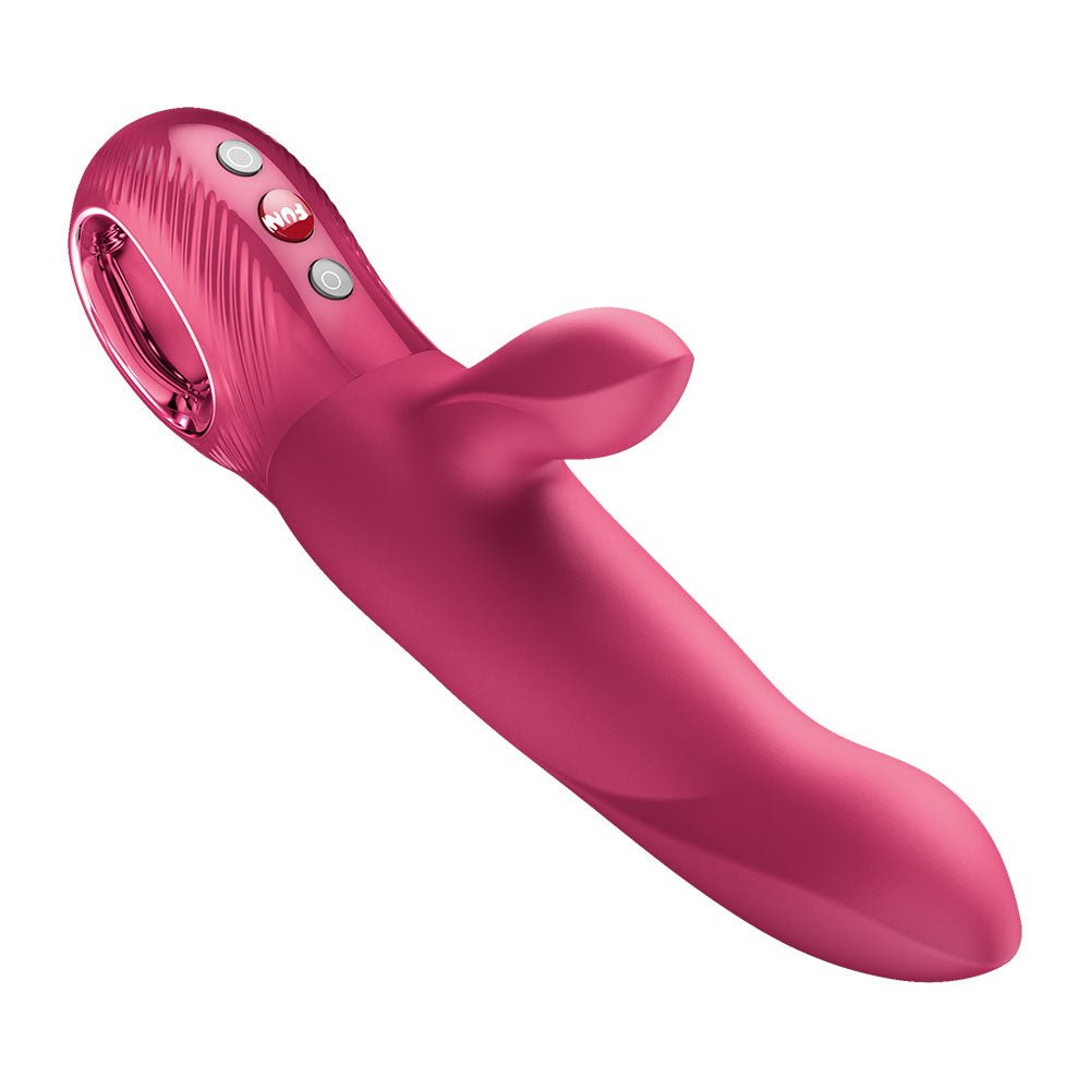 Fun Factory Bi Stronic Arc Thrusting Vibrator – Raspberry G - Spot Toy - VIBRATORS - PREMIUM