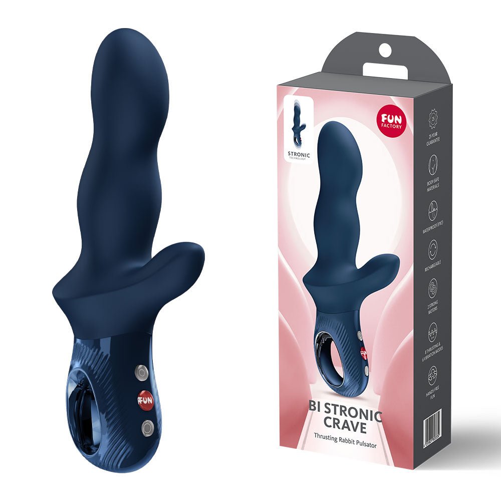 Fun Factory Bi Stronic Crave Nightblue Thrusting G - Spot Vibrator - VIBRATORS - PREMIUM