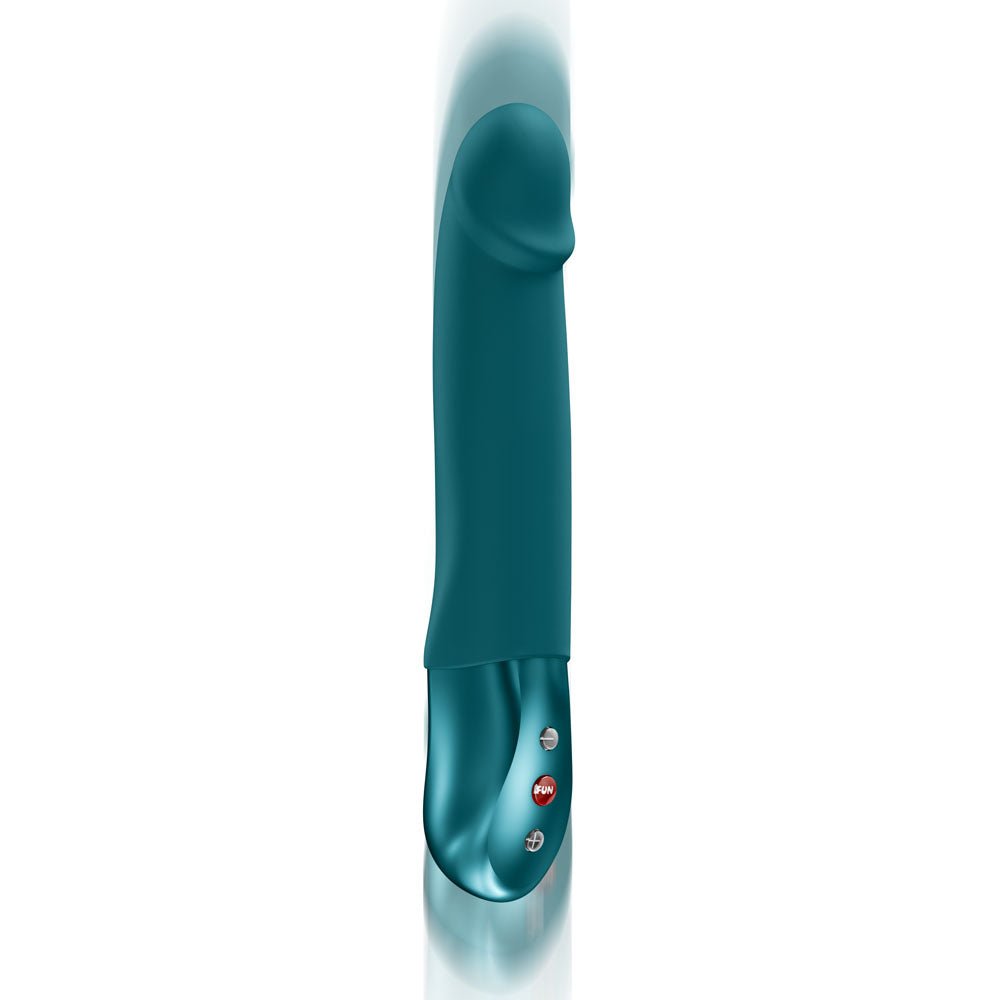 Fun Factory Stronic Real Thrusting Vibrator - Bottle Green Silicone - VIBRATORS - PREMIUM