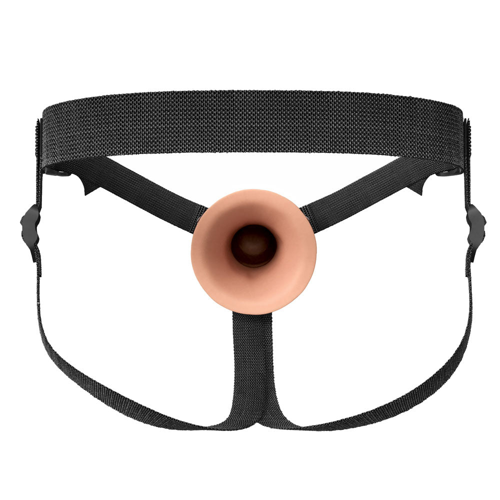 FX Elite 7'' Silicone Hollow Strap - On - Flesh 17.8 cm - STRAP - ONS