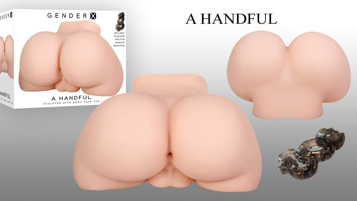 Gender X A HANDFUL Light - Flesh Male Masturbator - MASTURBATORS