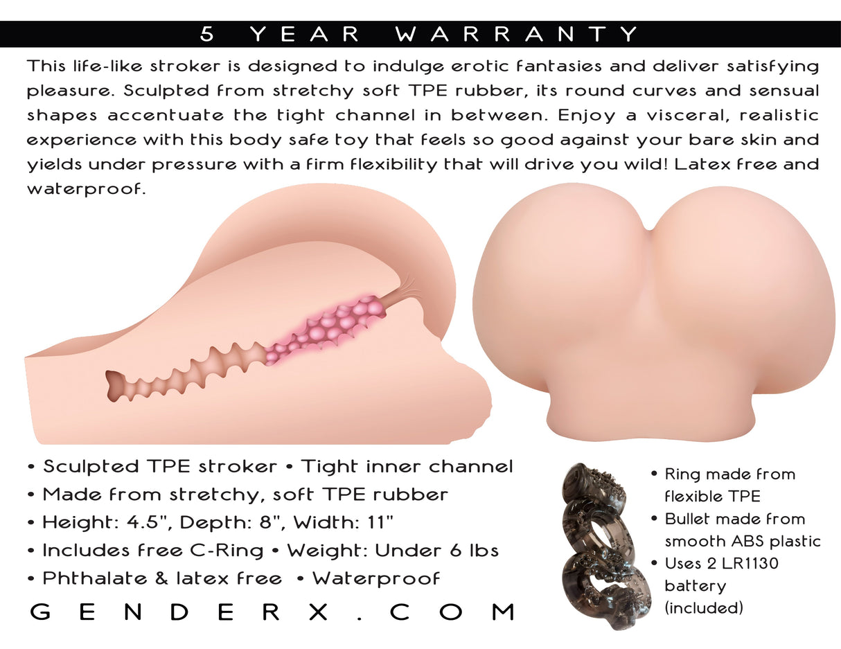 Gender X A HANDFUL Light - Flesh Male Masturbator - MASTURBATORS