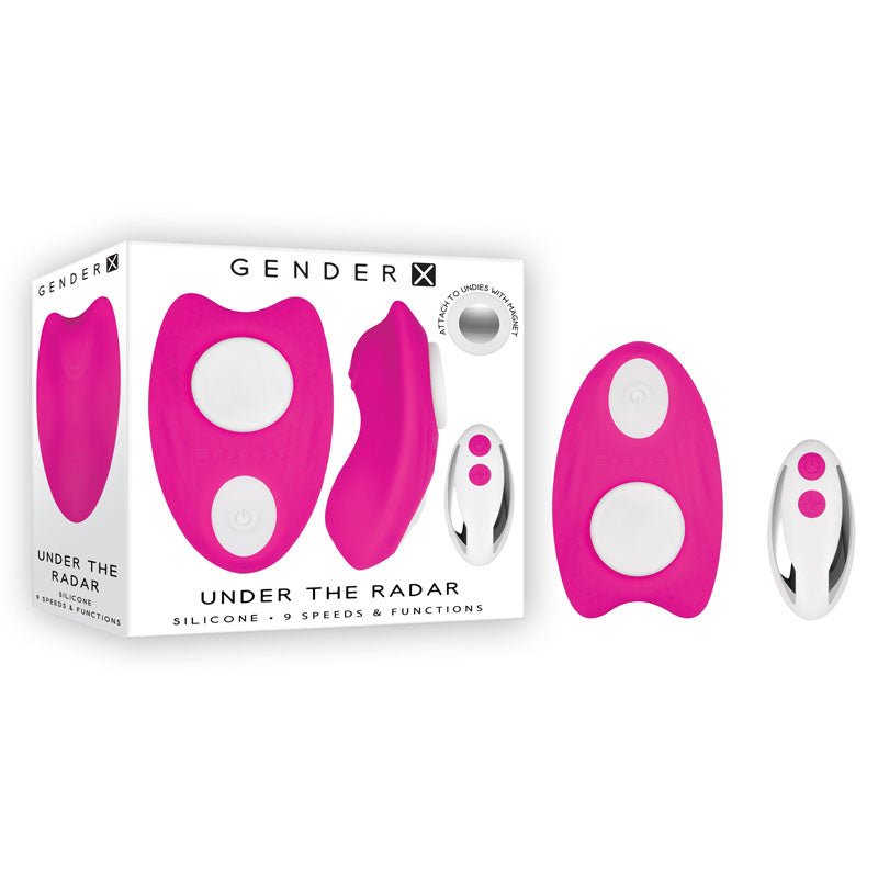 Gender X UNDER THE RADAR - Pink USB Rechargeable Panty Vibe - STIMULATORS