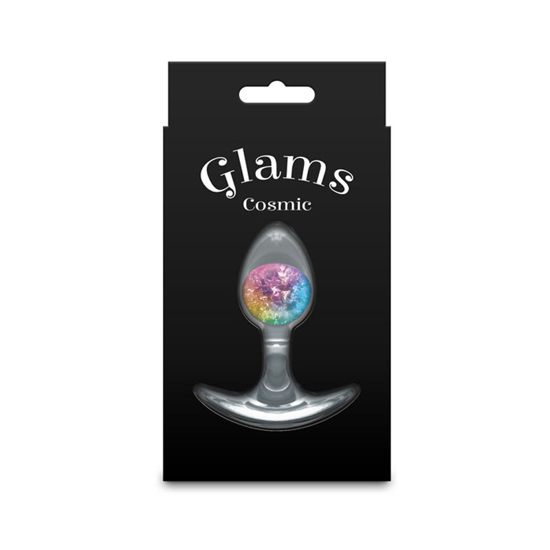 Glams Cosmic - Clear/Rainbow 8.1 cm Small Butt Plug - ANAL TOYS