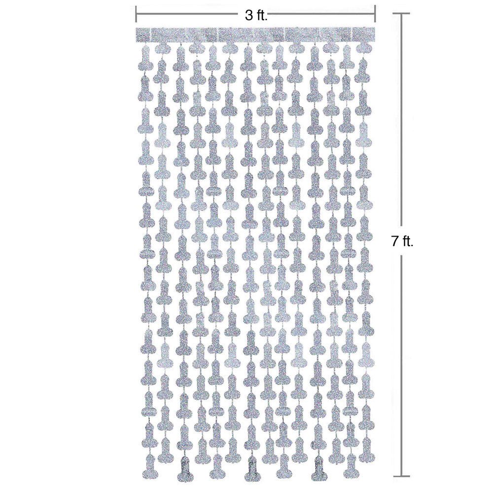 Glitterati - Penis Party Disco Metallic Curtains - Novelties