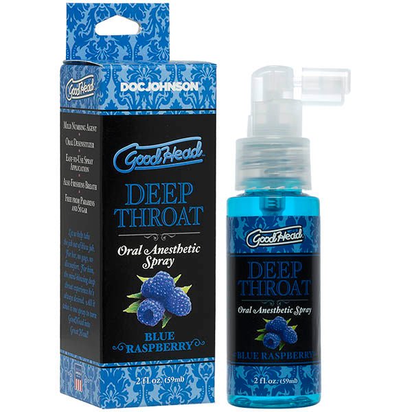 GoodHead Deep Throat Spray - Blue Raspberry Flavoured - ENHANCERS