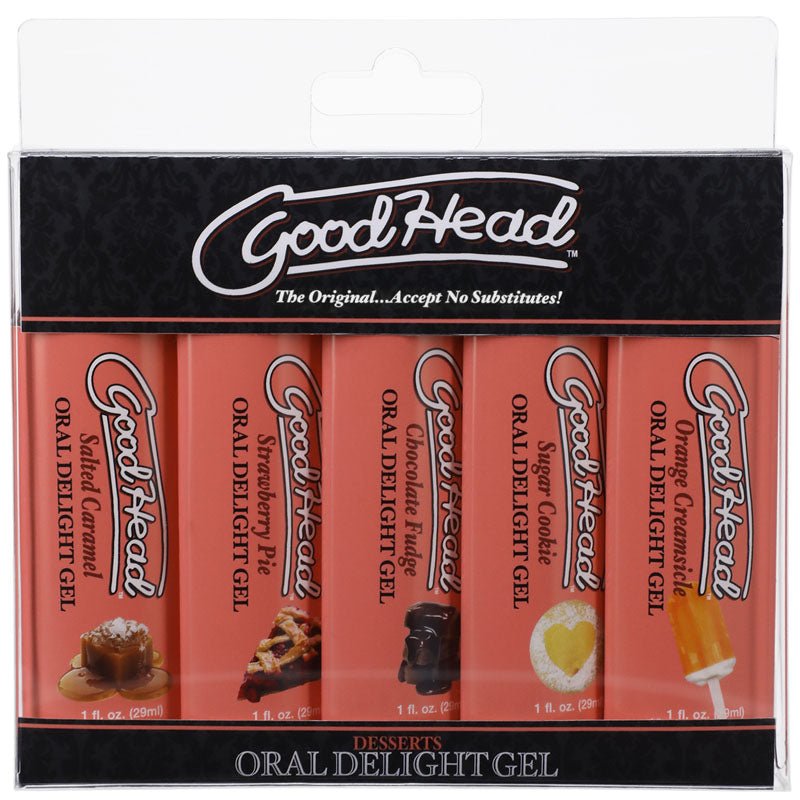 GoodHead Oral Delight Gel - Desserts Flavoured Oral Gels - Set of 5 - LOTIONS & LUBES