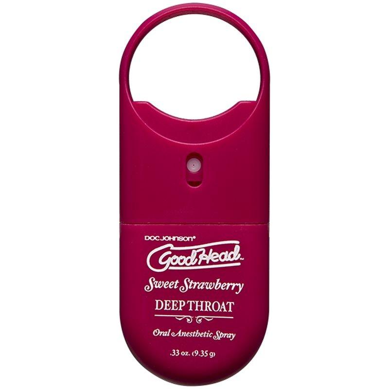 GoodHead To-Go Deep Throat Spray Sweet Strawberry 9ml - Naughty by Nature Adult Store