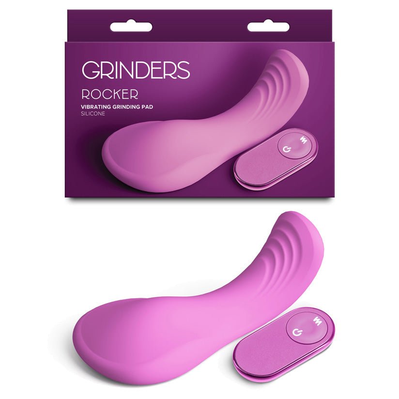 Grinders Rocker Pink USB Rechargeable Vibrating Grinder Pad With Remote - STIMULATORS