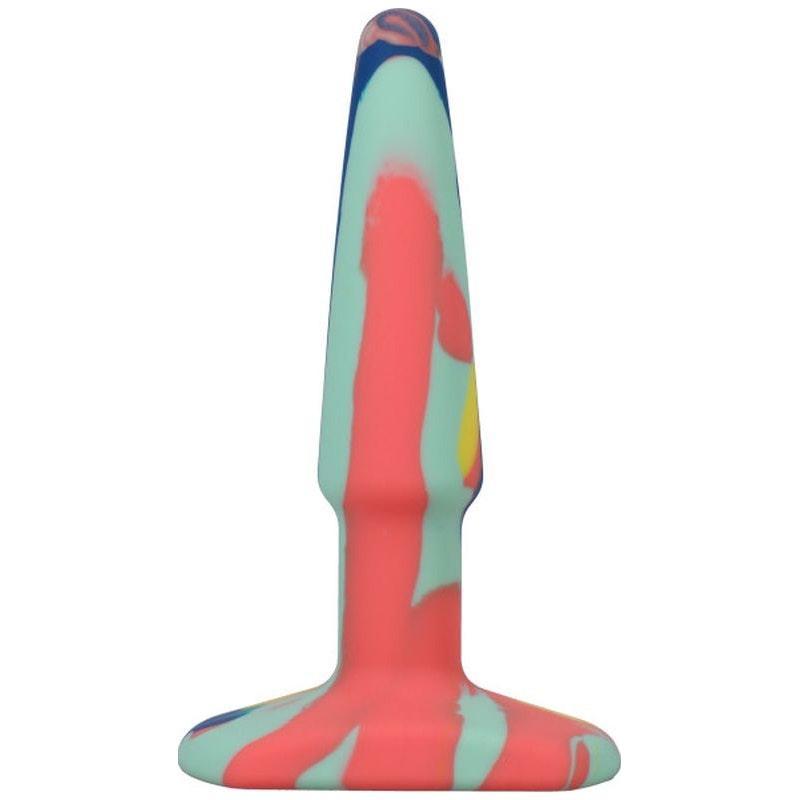 Groovy Silicone Anal Plug 4in Sunrise - Adult Toys
