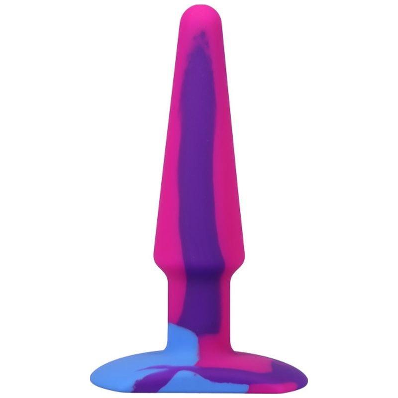 Groovy Silicone Anal Plug 5in Berry - Adult Toys