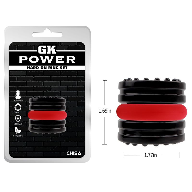 Hard On 2 Pc Ring Set - Enhance Pleasure! - Adult Toys - Naughty by Nature Adult Store