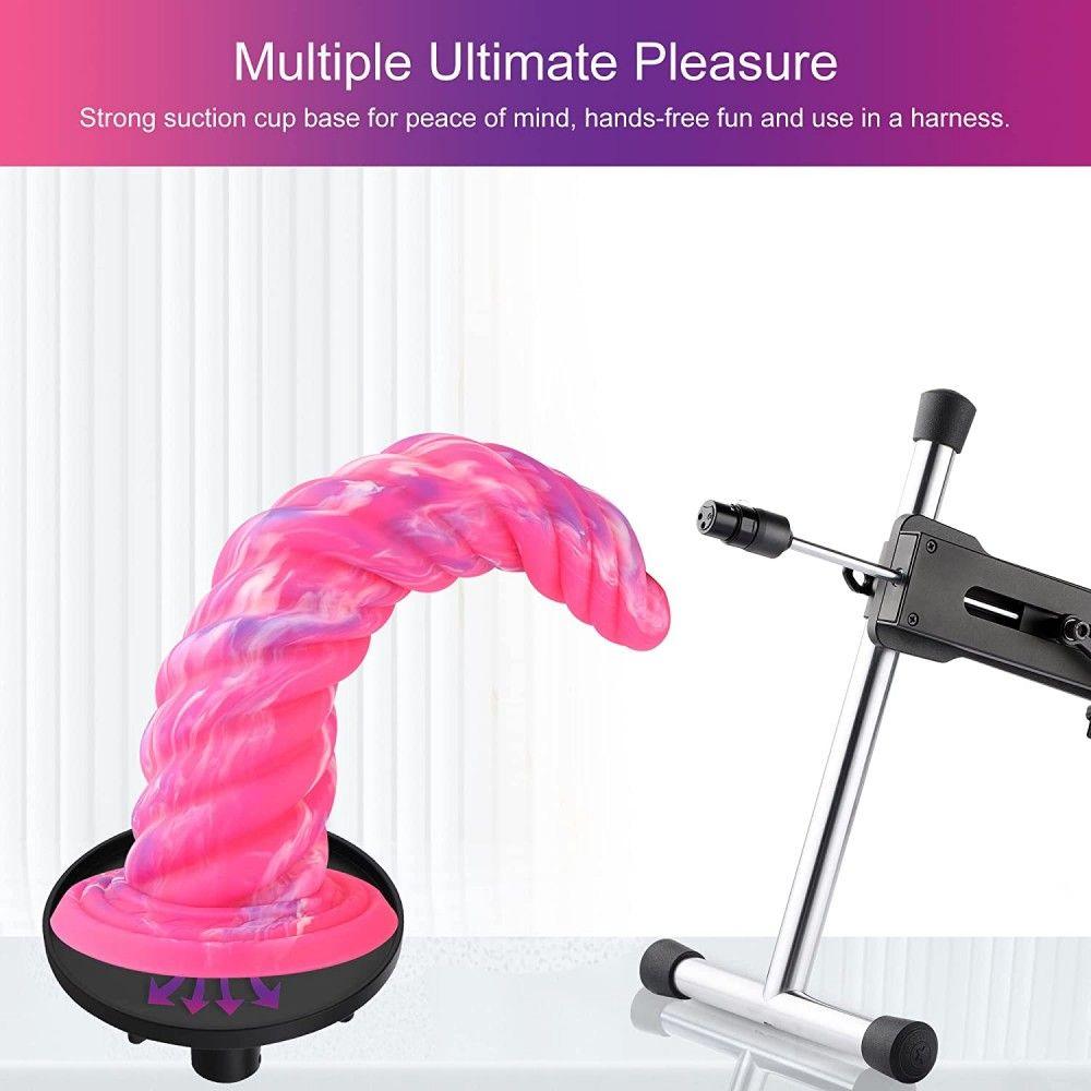 HiSmith - 10" Silicone Monster Series Pink Awl (KlicLok) - Sex Toys