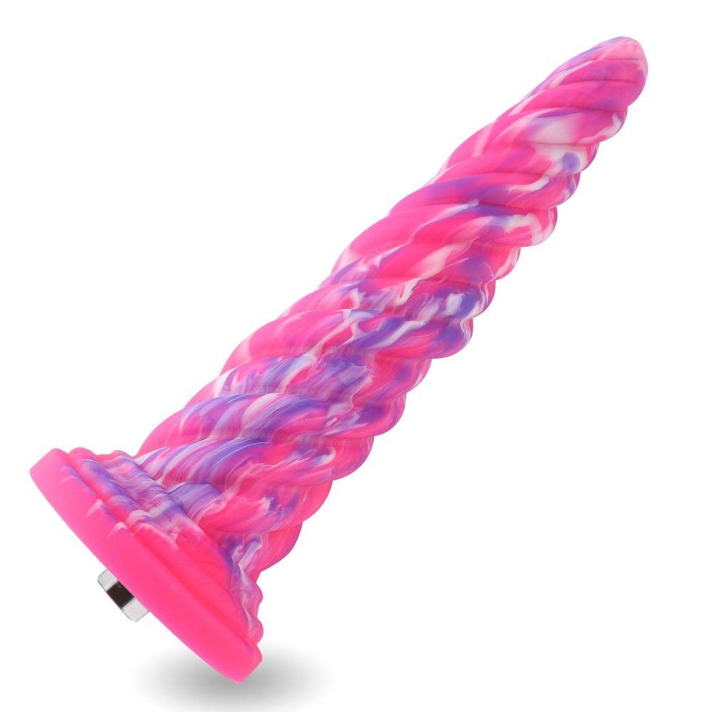 HiSmith - 10" Silicone Monster Series Pink Awl (KlicLok) - Sex Toys