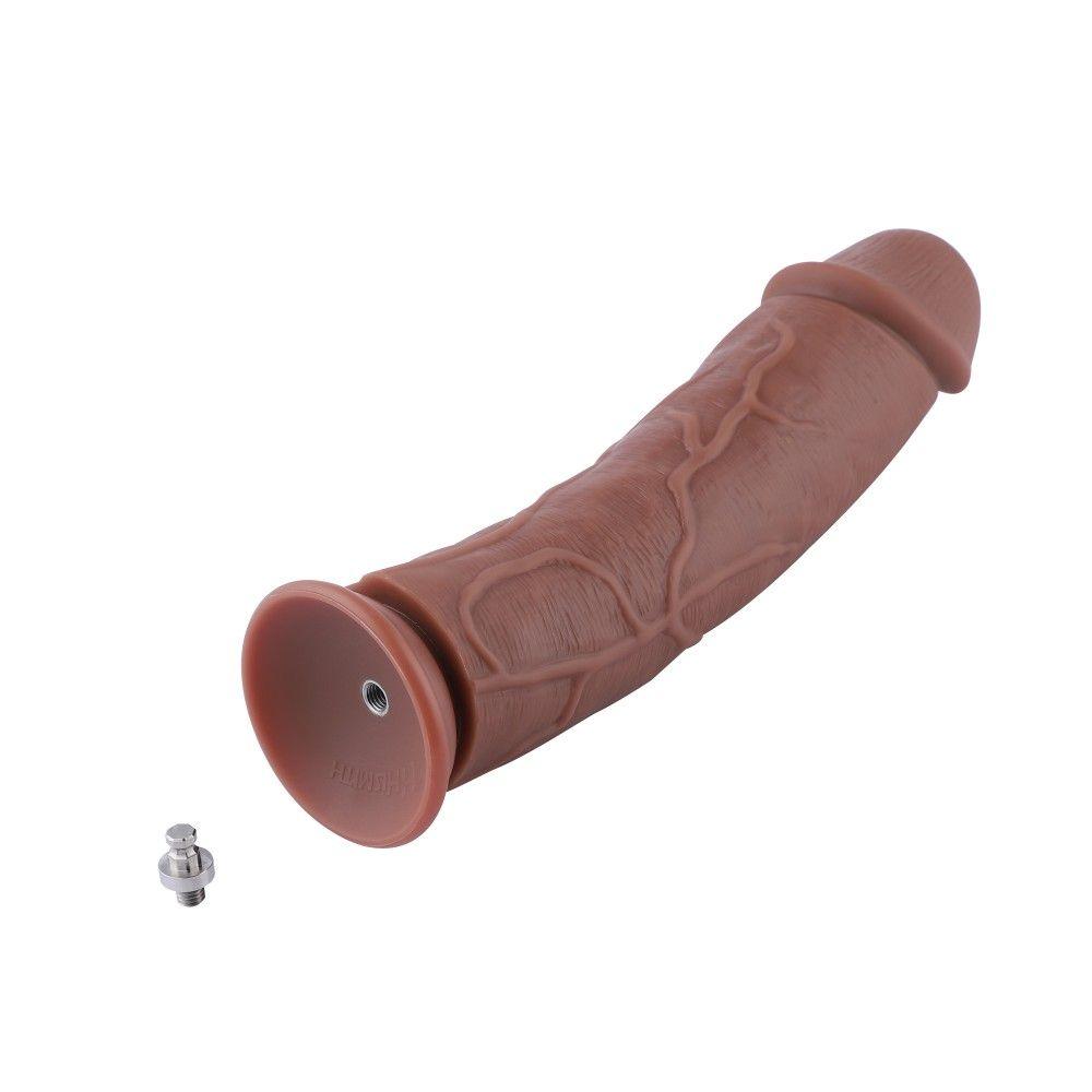 HiSmith 11.4" Slightly Curved Silicone Dildo With KlicLok For Premium Sex Machine - MACHINES - PREMIUM