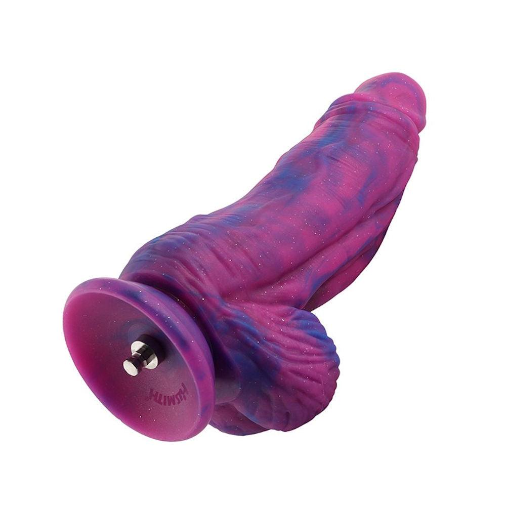 HiSmith - 9.5" Silicone Purple and Blue Monster Dildo (KlicLok) - Sex Toys