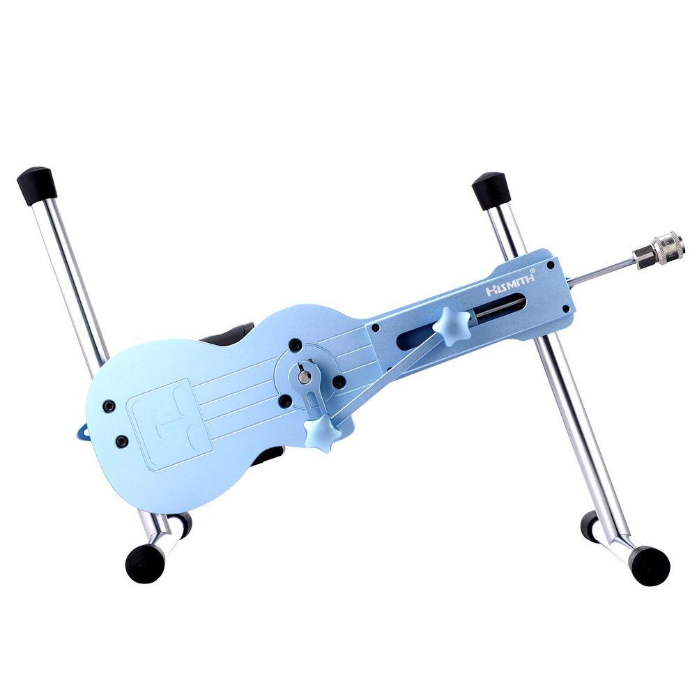 HiSmith APP Controlled Blue Mini Sex Machine with KlicLok System - MACHINES - PREMIUM