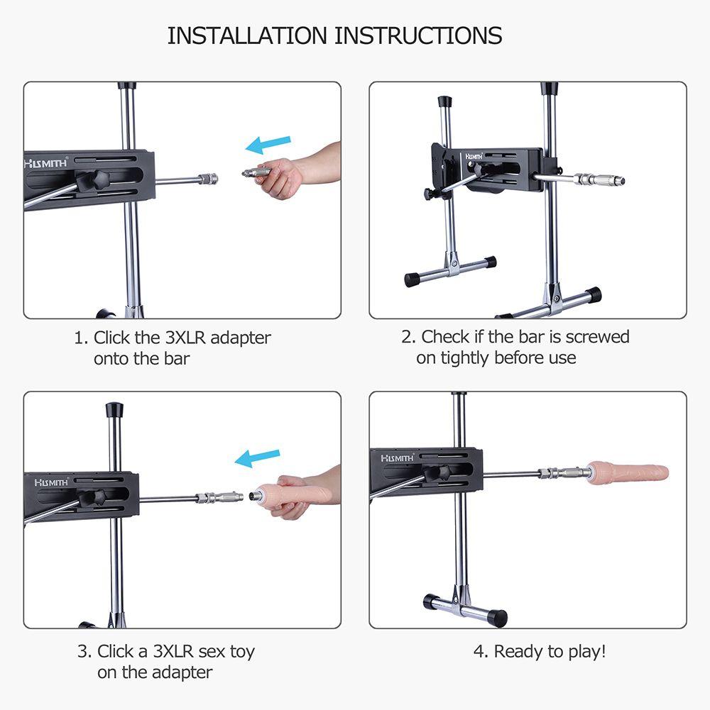HiSmith - KlicLok to 3XLR Attachment Adaptor - Sex Toys