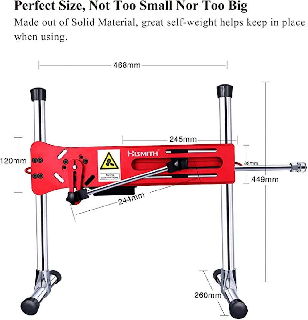 HiSmith Premium Red APP Control with Wireless Remote Sex Machine - MACHINES - PREMIUM