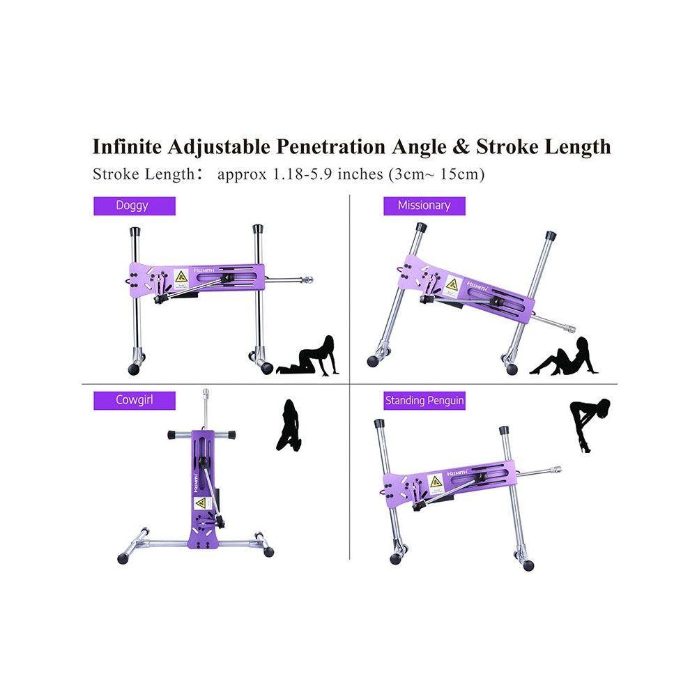 HiSmith - Purple Premium Sex Machine (Remote and App) - Sex Toys