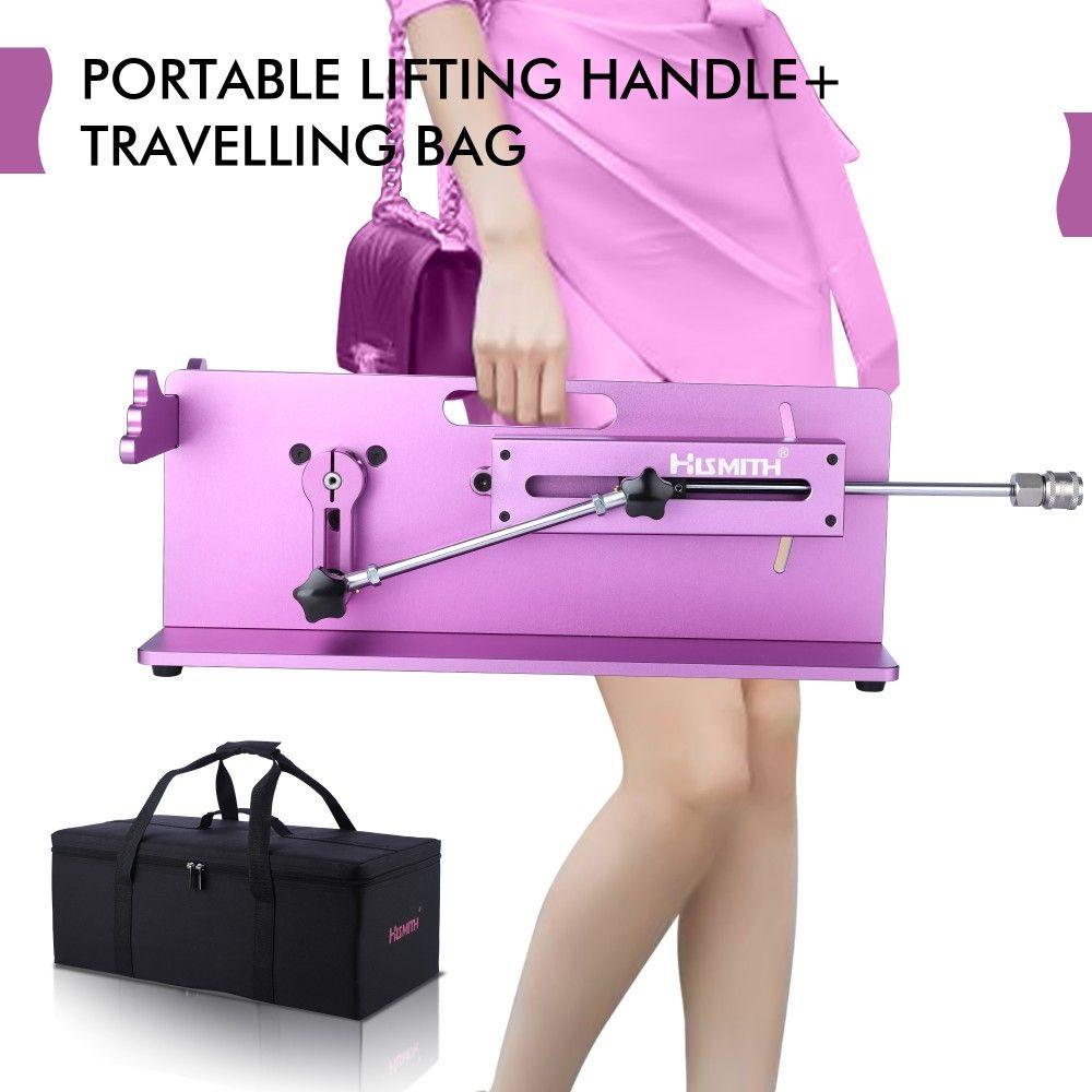 HiSmith Tabletop 2.0 Pro Purple APP, Remote, Wire 3 In 1 Control Premium Sex Machine - MACHINES - PREMIUM