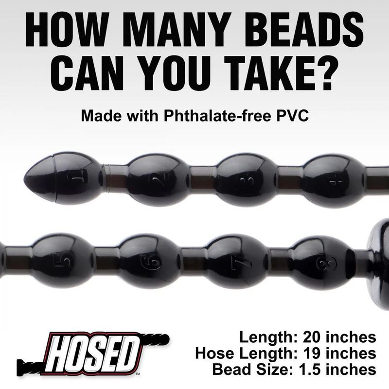 Hosed 19in Beaded Anal Snake - Adult Toys - Naughty by Nature Adult Store