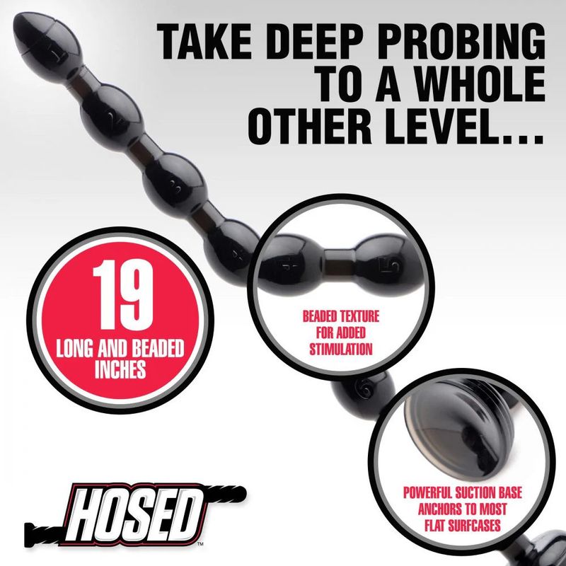 Hosed 19in Beaded Anal Snake - Adult Toys - Naughty by Nature Adult Store