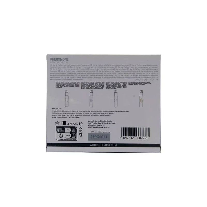 HOT Pheromone Perfume Box Women - 4 x 5ml - Naughty by Nature Adult Store