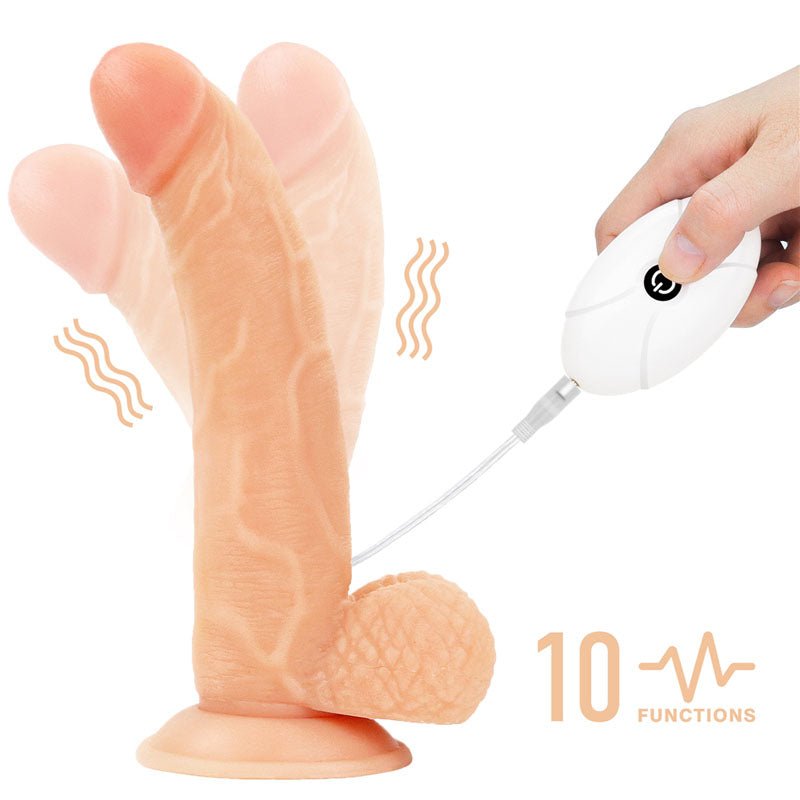 Ingen Vibrating Easy Strap - On Set - Flesh (8.5'') - STRAP - ONS