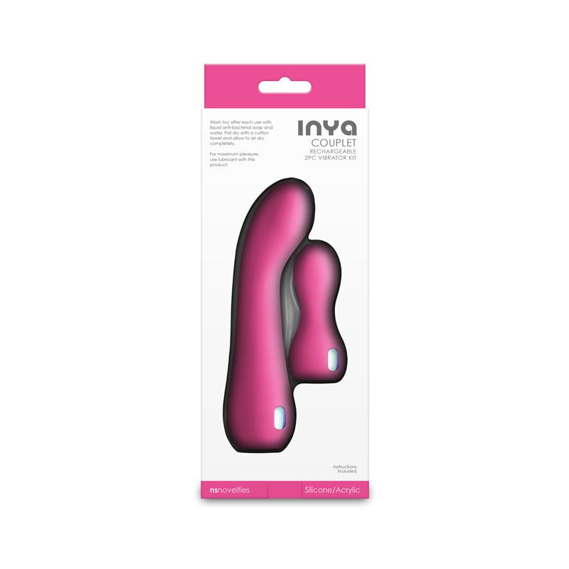 INYA Couplet - Pink USB Rechargeable Vibrators - Set of 2 Sizes - VIBRATORS