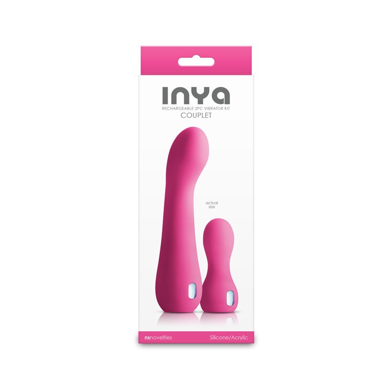 INYA Couplet - Pink USB Rechargeable Vibrators - Set of 2 Sizes - VIBRATORS