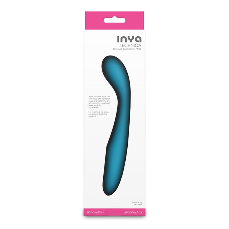 INYA Technica - Teal 19.2 cm Warming Vibrator - VIBRATORS