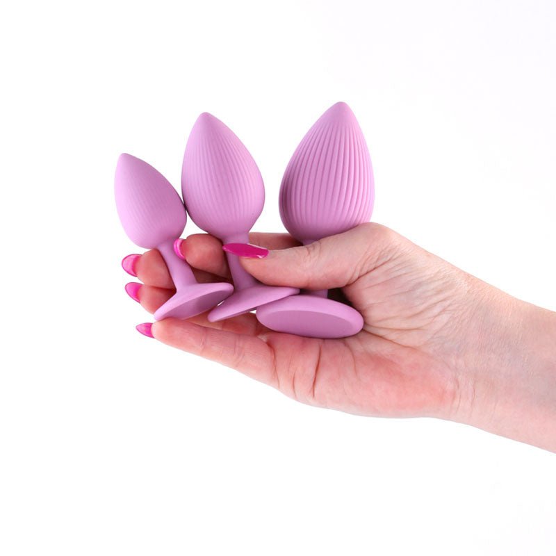 INYA Triple Ace Kit - Blush - Pink Butt Plugs - Set of 3 Sizes - ANAL TOYS