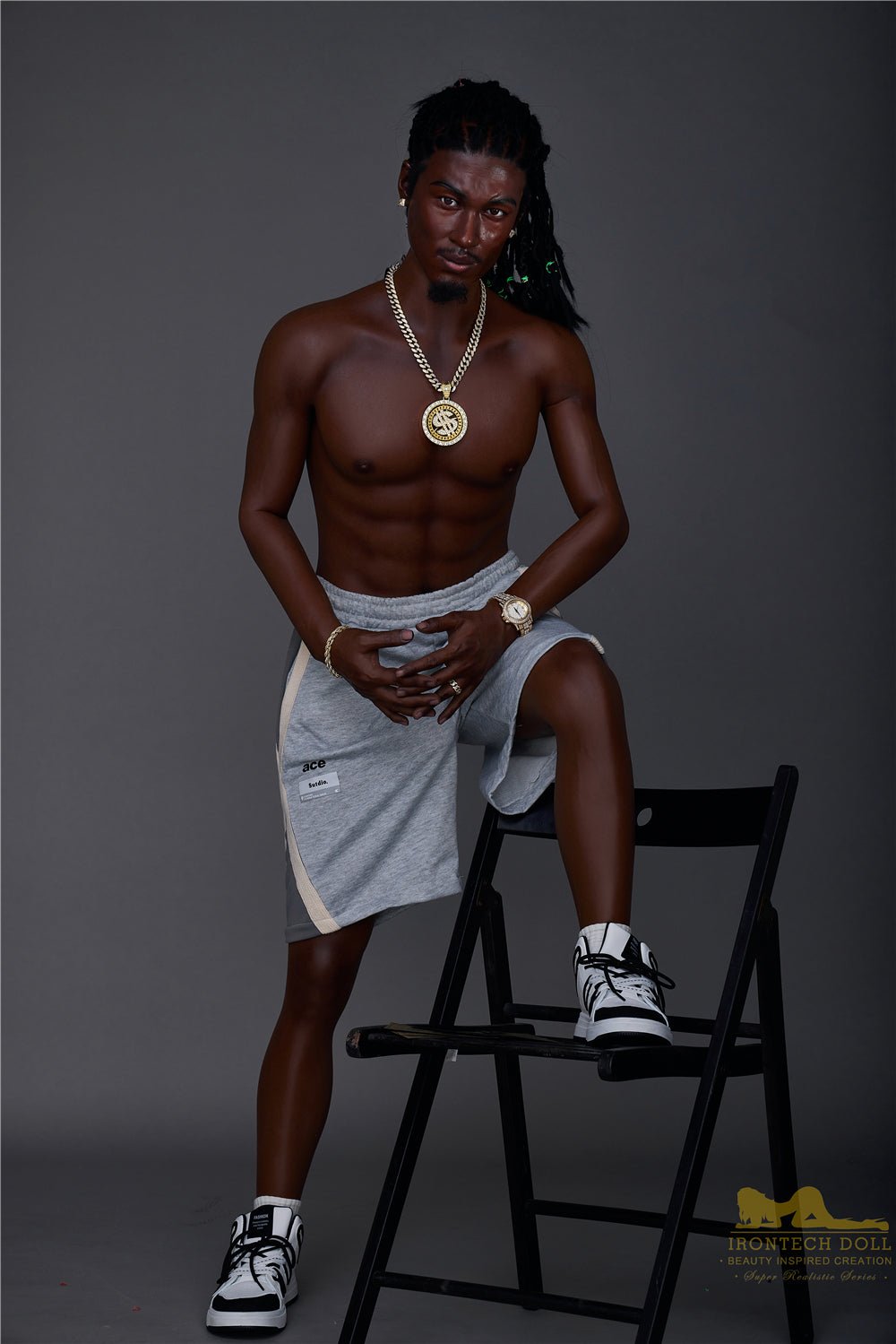 Irontech Silicone Black Sex Doll 170cm M7 Bill Realistic Full Body - Sex Doll