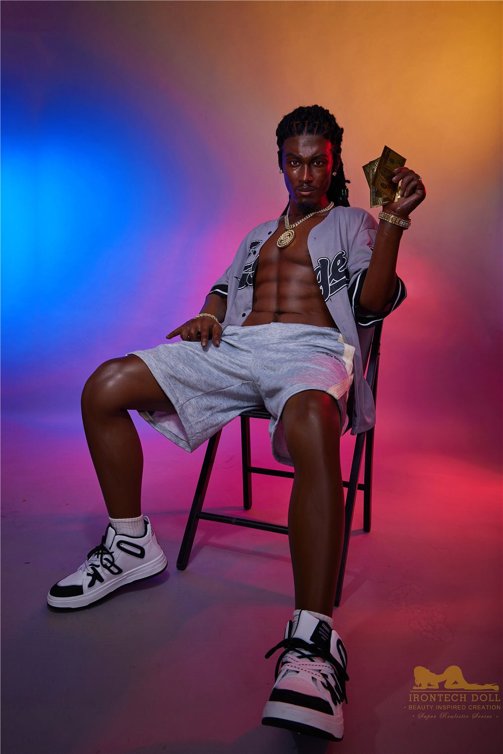 Irontech Silicone Black Sex Doll 170cm M7 Bill Realistic Full Body - Sex Doll