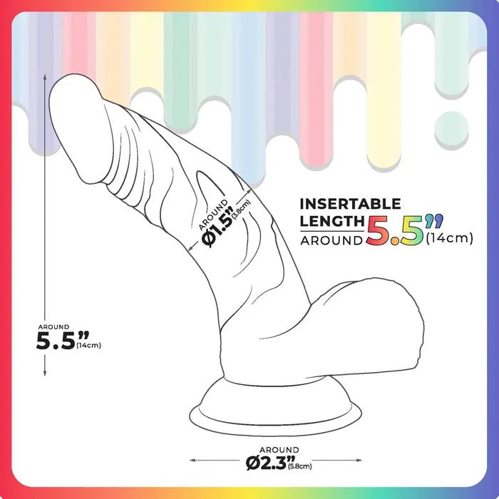 Jellido 14cm Curved Dildo - Clear Coloured - DONGS