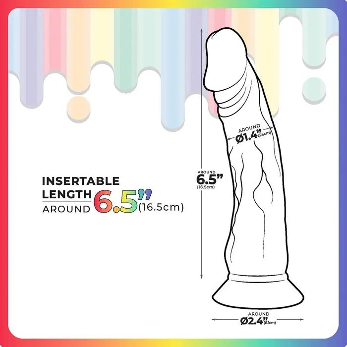Jellido 16.5cm Dildo - Clear Coloured - DONGS