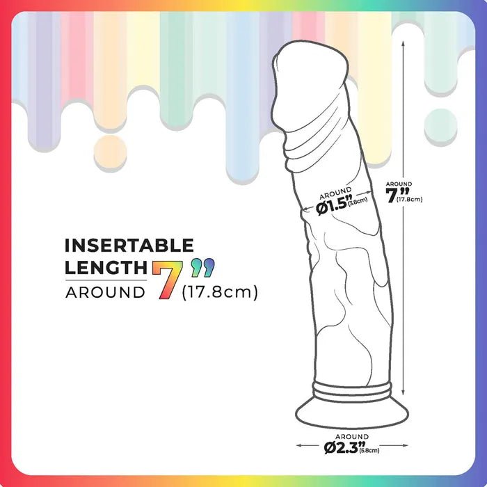 Jellido 18cm Dildo - Clear Coloured - DONGS