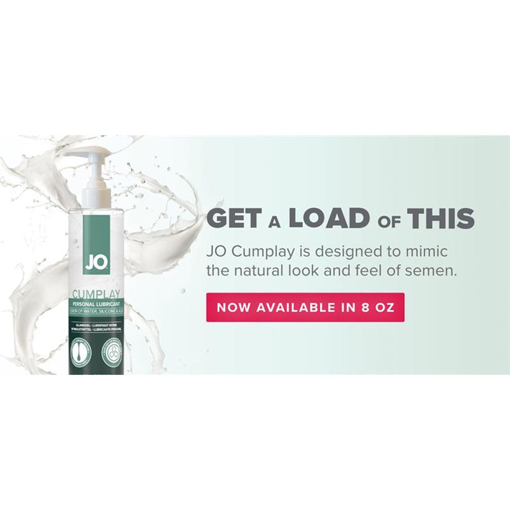 JO Cumplay Lube 240ml Cum Style Lubricant Pump Bottle - LOTIONS & LUBES